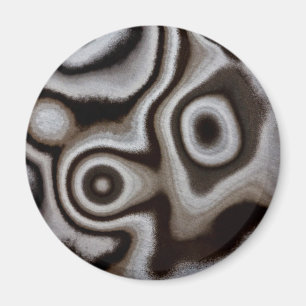 Black and white Jasper stone Magnet