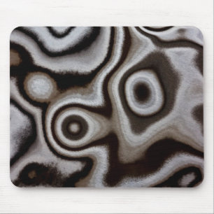 Black and white Jasper stone Mouse Mat