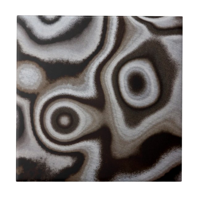 Black and white Jasper stone Tile (Front)