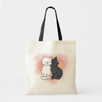 Black and White Kitty Love