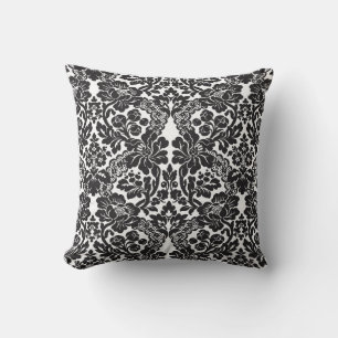Black and White Lace Cushion