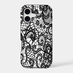 Black and White Lace Phone Case