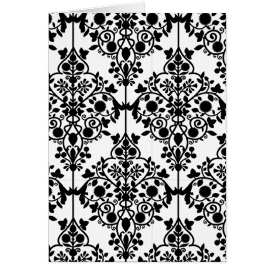 Black and White Lace Wallpaper Card