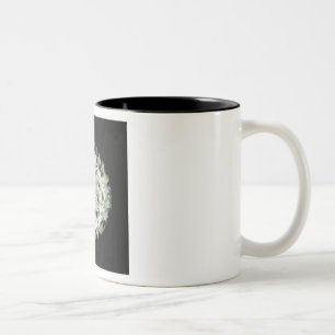 Black and White Lampwork Glass Coffee Mug Cup