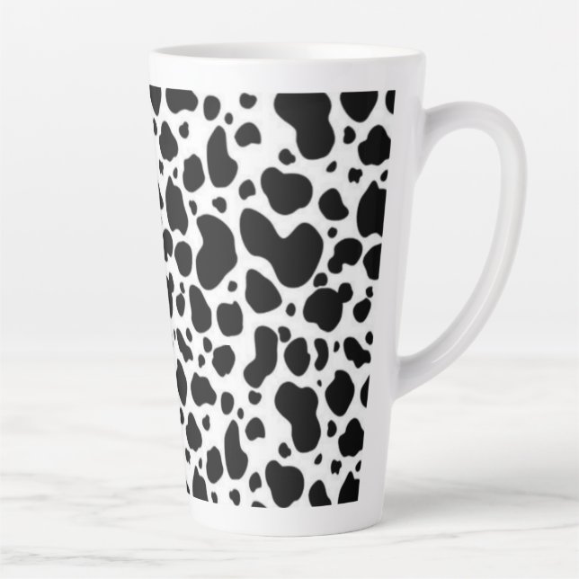 Black and white latte mug (Right)