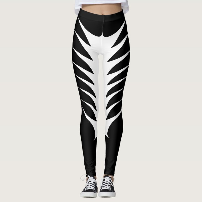 Black and White Leggings (Front)