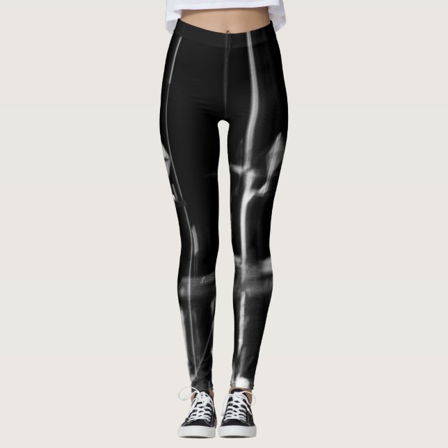 black and white leggings abstract photo (Front)