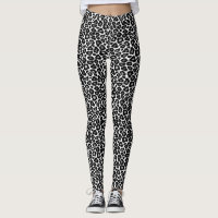 Black and White Leopard Print Fun Safari Pattern