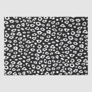 Black and White Leopard Print Tissue Paper