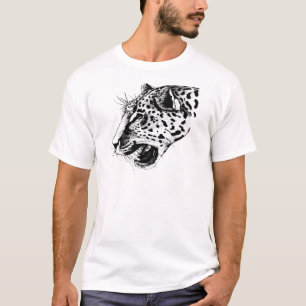 Black And White Leopard T-Shirt