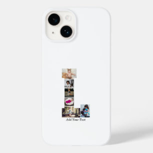 Black and White Letter L Photo Collage Case-Mate iPhone 14 Case