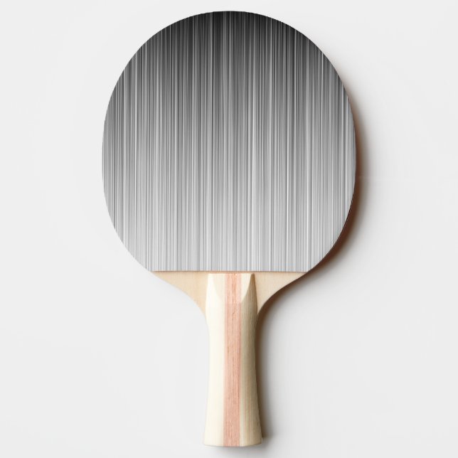 Black and White Line Design Ping Pong Paddle (Back)