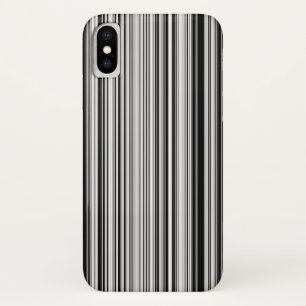 Black And White Lines iPhone X Case