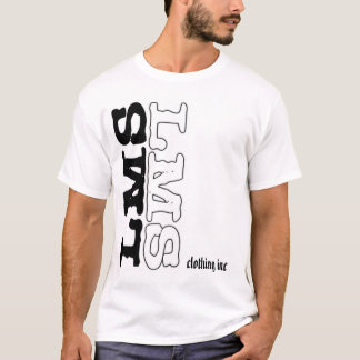 black and white lms vertical, clothing inc T-Shirt