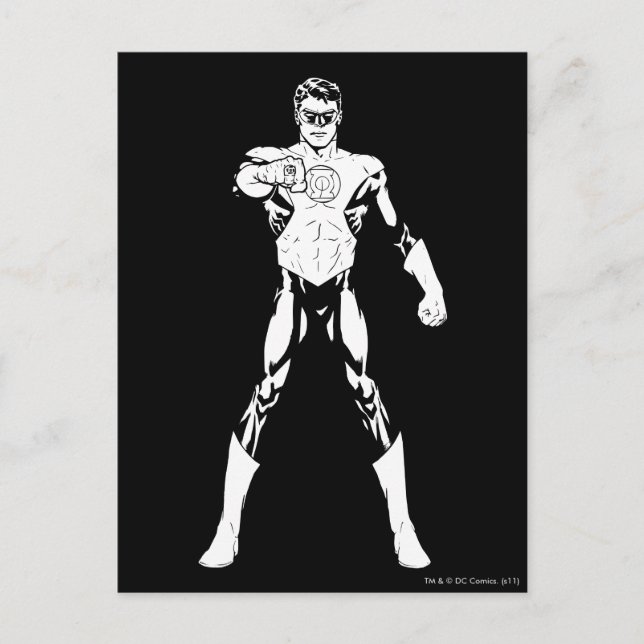 Black and White Looking forward Postcard (Front)