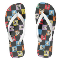 Black and White LOONEY TUNES™ in Colourful Chequer