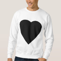 Black and White Love Heart Design.