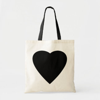 Black and White Love Heart Design. Tote Bag
