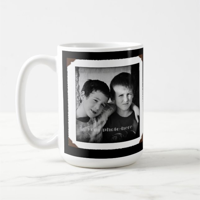 Black and White Love Mum Sand Dollars Mug (Left)