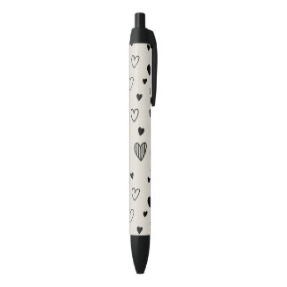 black and white love pen