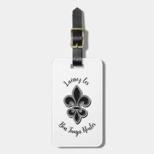 Black and White  Luggage Tag