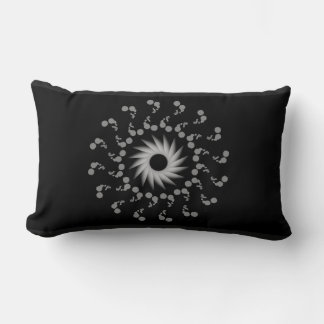black and white lumbar cushion