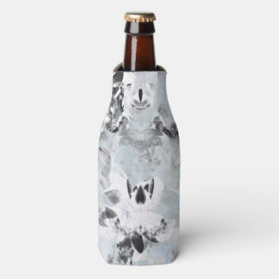 Black and white luxurious abstract modern art bottle cooler