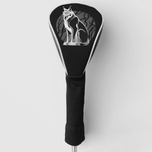 Black And White Lynx Golf Head Cover