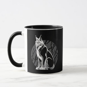 Black And White Lynx Mug
