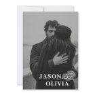 Black and White Magazine Cover Photo Wedding