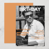 Black and white Magazine Editorial 48th birthday