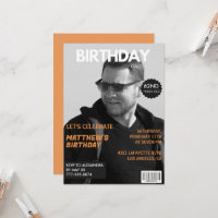 Black and white Magazine Editorial 62nd birthday