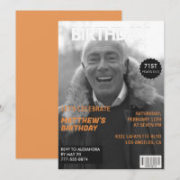 Black and white Magazine Editorial 71st birthday