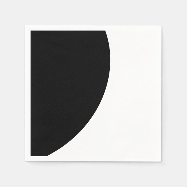 Black and White Majesty Napkin (Front)
