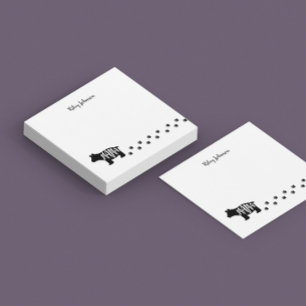 Black and White Mama Bear Personalised Post-it Notes