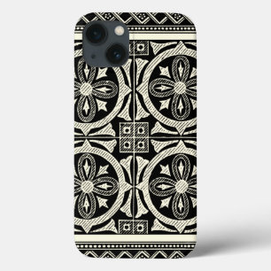 Black and White Mandala Motif by Vision Studio iPhone 13 Case