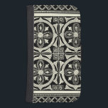 Black and White Mandala Motif by Vision Studio Samsung S4 Wallet Case<br><div class="desc">A black and white mandala motif brought to you by Vision Studio. Mandala is a Sanskrit word for circle and represents the Universe in Hinduism and Buddhism. Mandalas are supposed to have a calming effect on people, so if you want a little calm in your life buy this print today!...</div>