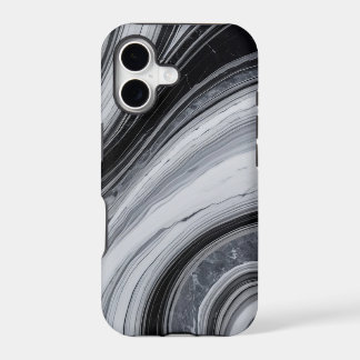Black and white marble abstract