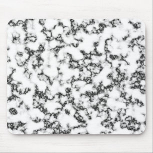 Black and white marble background mouse mat