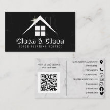 Black and White Marble House Cleaning Service