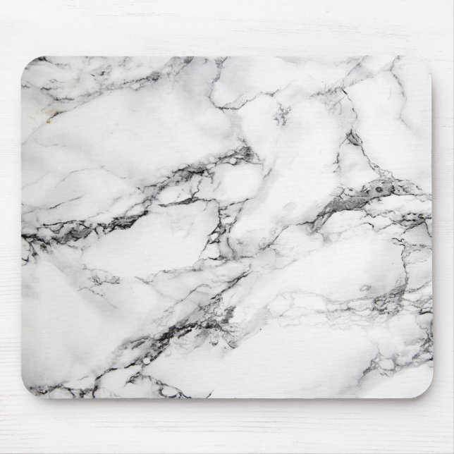 black and white marble mouse mat (Front)