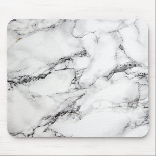 black and white marble mouse mat