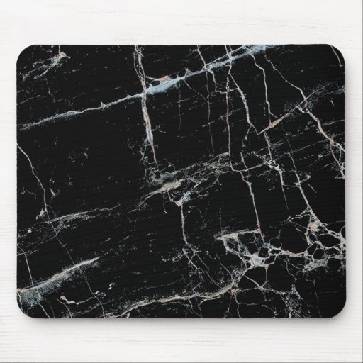 Image of black and white marble Mouse Mat