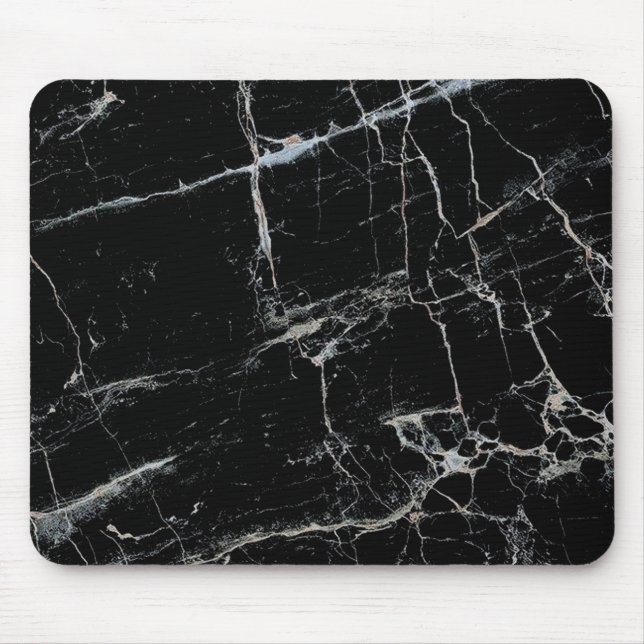black and white marble mouse mat (Front)