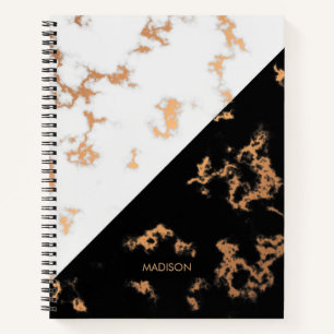 Black and White Marble Notebook