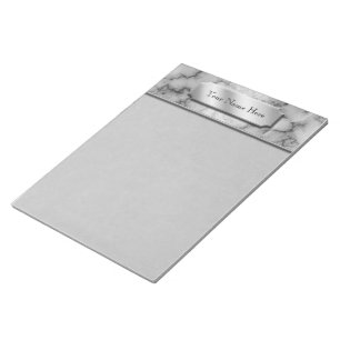 Black and White Marble Notepad