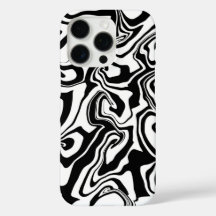 Black and white marble - paper marbling style