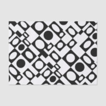 Black and White Marquee Tissue Paper