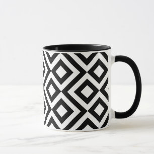 Black and White Meander Mug
