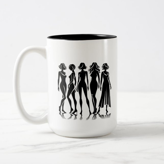 Black and White Menopause Coffee Mug (Left)